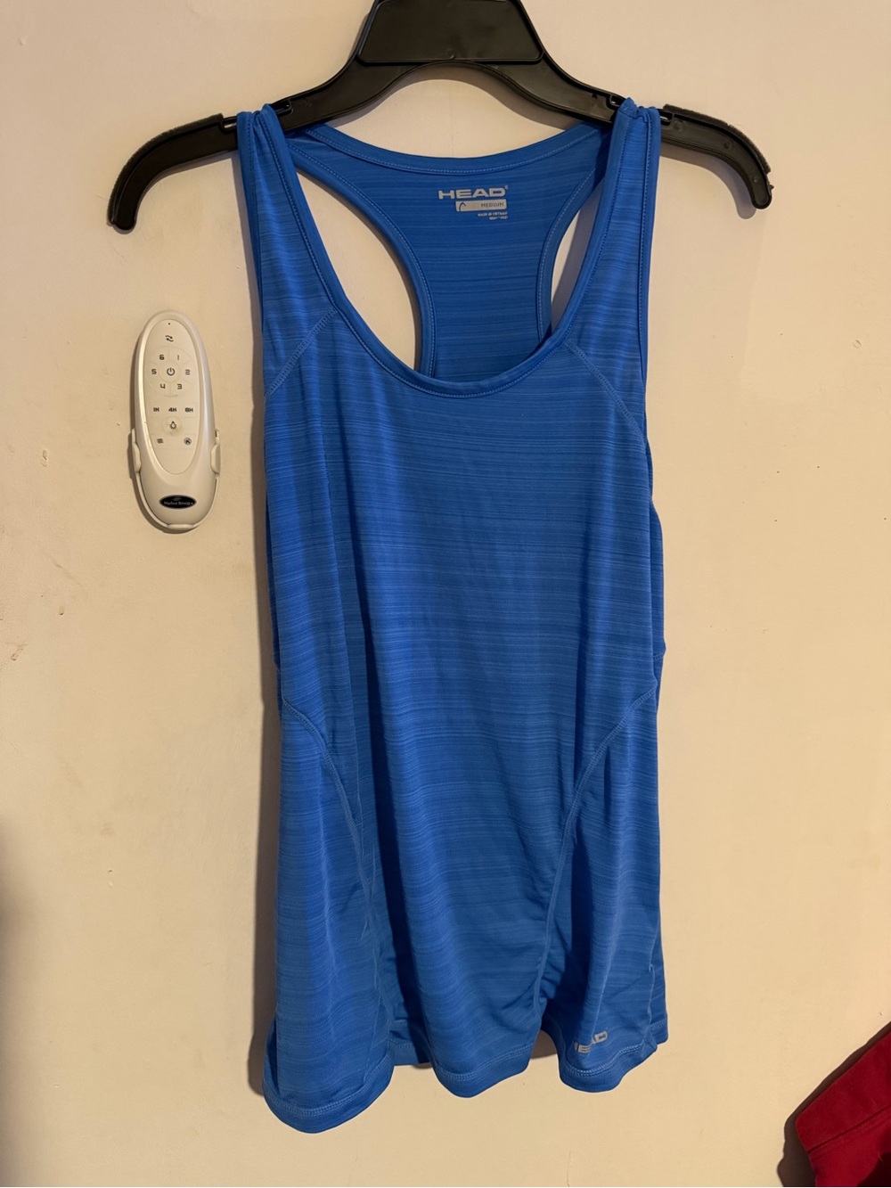 HEAD Women’s M Blue Heathered Racerback Scoop Neck Reflective Polyester Tank